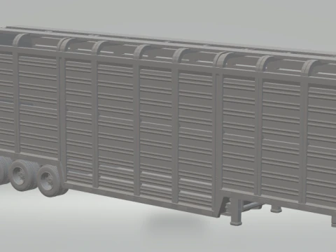 Причіп для транспортування худоби 3D Принт Модель