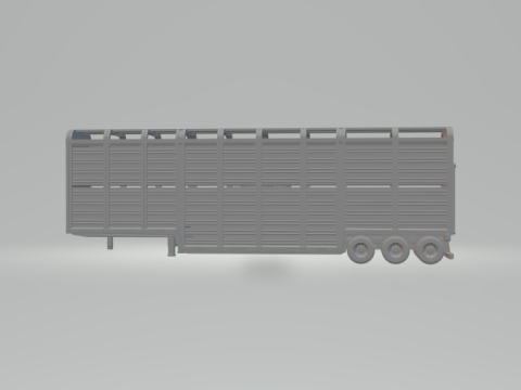 Livestock transport trailer Modèles 3D en vedette