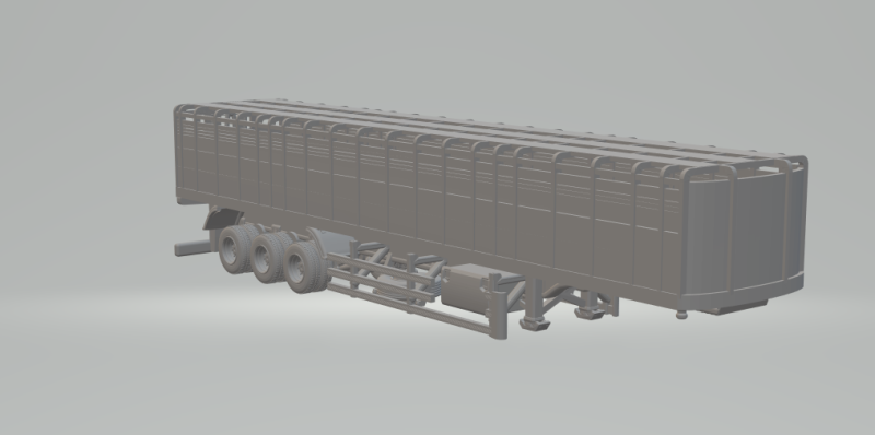 Livestock transport trailer brazil Modèles 3D en vedette .c4d .max .obj .3ds .fbx .stl .blend 