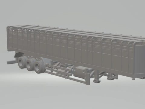 Livestock transport trailer brazil 3D Print Model