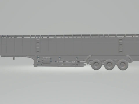 Livestock transport trailer brazil 3D Print Model