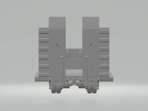 Lowboy transport trailer 3D Print Model