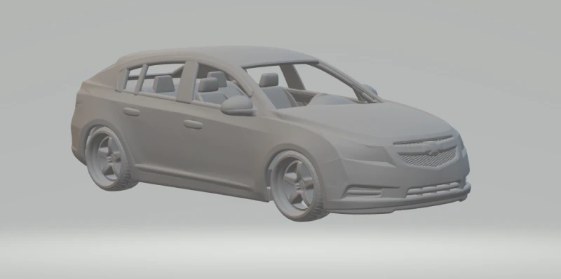 Chevrolet cruze hatch 3D Print Model .c4d .max .obj .3ds .fbx .stl .blend