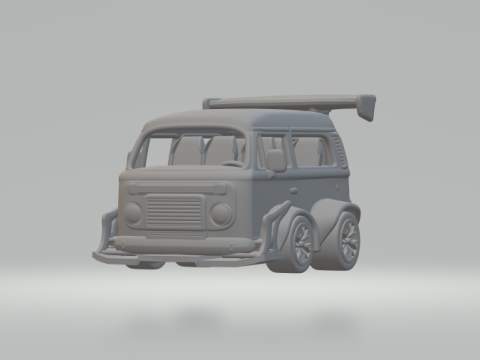 Vw kombi extreme short Modelo de Impressão 3D
