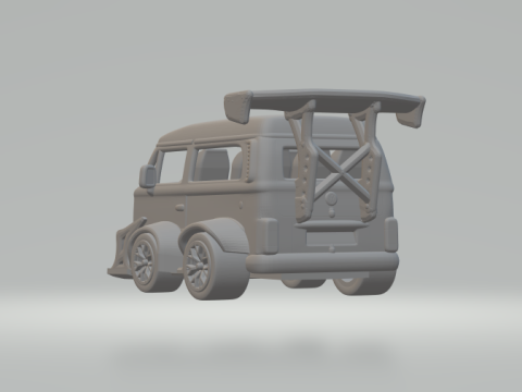 Vw kombi extreme short Modelo de Impressão 3D