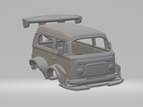 Vw kombi extreme body 3D Print Model