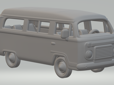 Vw kombi 3D Print Model
