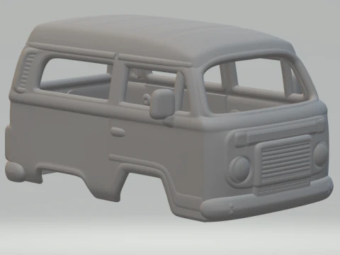 Vw combi personnalis&eacute; Modèles 3D en vedette