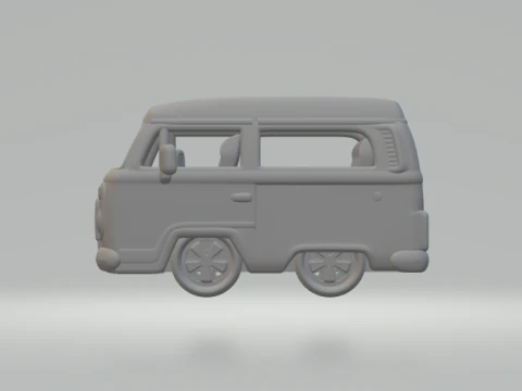Volkswagen bus kombi 3D Print Model