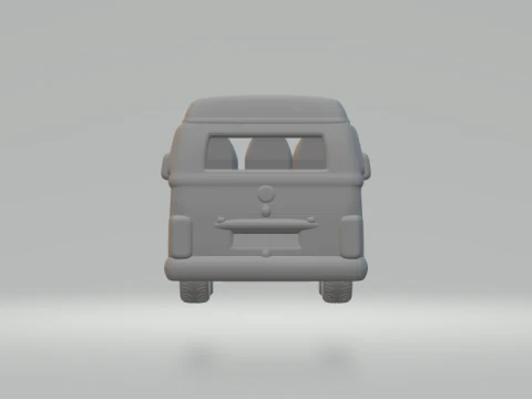 Volkswagen bus kombi 3D Print Model