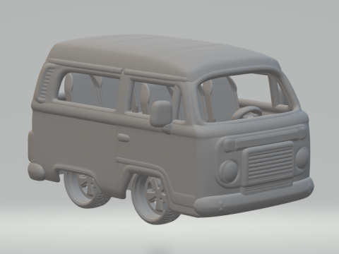 Volkswagen bus kombi 3D प्रिंट मॉडल