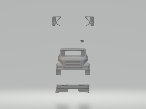 International 4900 cabin 3D Print Model
