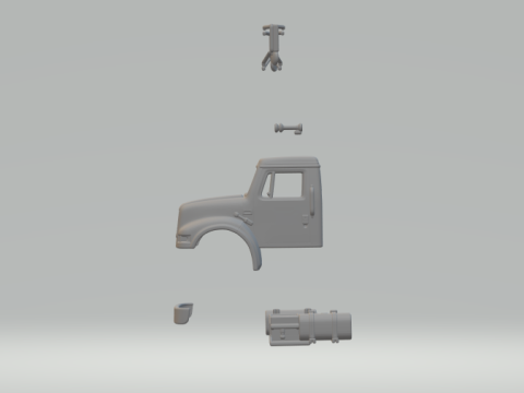 International 4900 cabin 3D Print Model