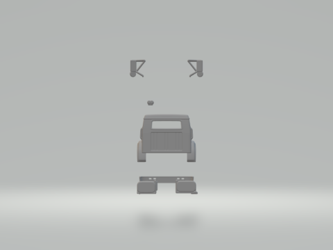 International 4900 cabin 3D Print Model