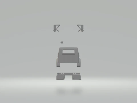 International 4900 cabin 3D Print Model