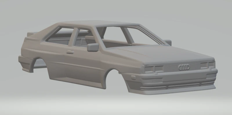 Audi quattro 3D Print Model .c4d .max .obj .3ds .fbx .stl .blend 