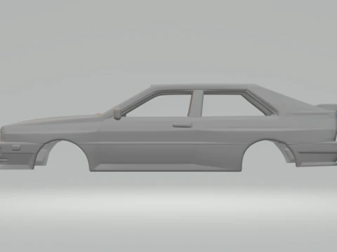 Audi quattro 3D Print Model