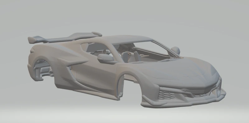 Корвет z06 3D Принт Модель .c4d .max .obj .3ds .fbx .stl .blend 
