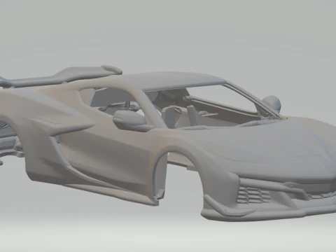 코르벳 z06 3D 프린트 모델