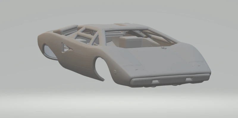 Countach 3D Print Model .c4d .max .obj .3ds .fbx .stl .blend 