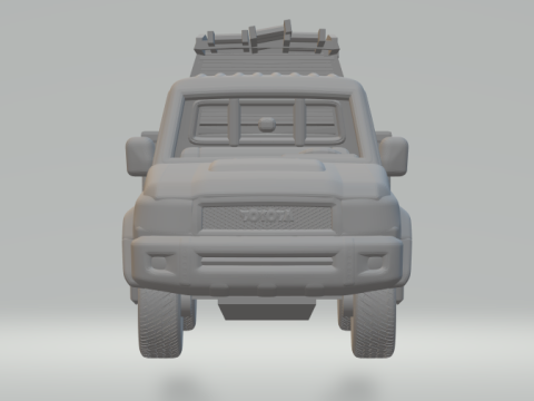 Toyota land cruiser Modello di stampa 3D