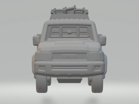 Toyota land cruiser 3D Print Model