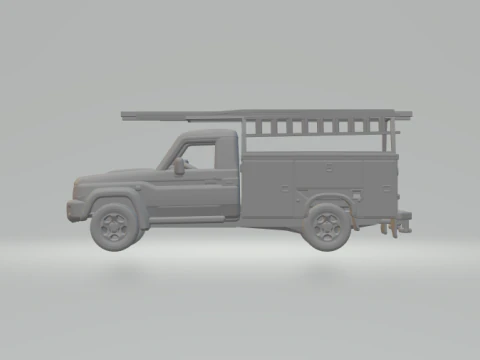 Toyota land cruiser 3D Print Model