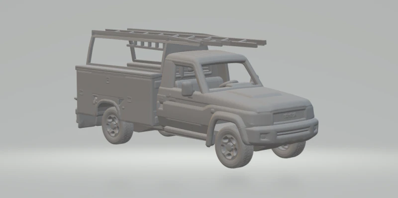 Toyota land cruiser 3D Print Model .c4d .max .obj .3ds .fbx .stl .blend