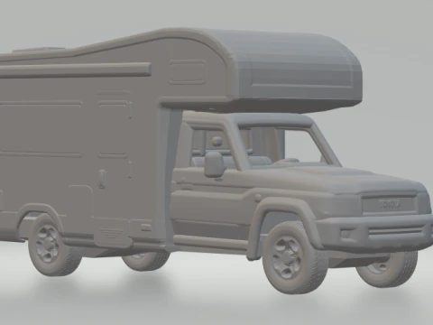 Campista Toyota Land Cruiser Modelo de Impressão 3D