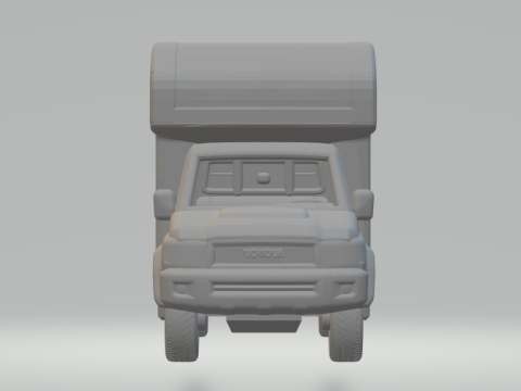 Toyota land cruiser camper 3D Baskı Modeli