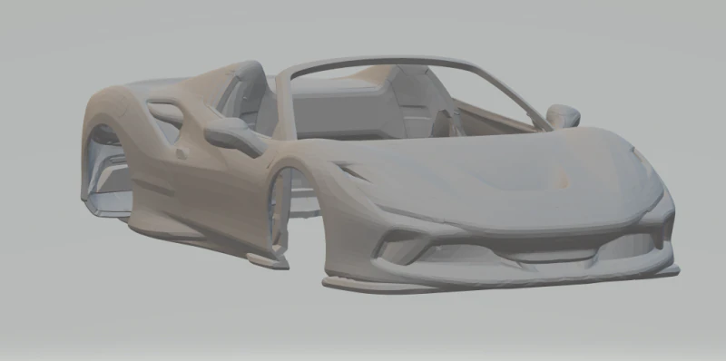 Ferrari F8 Spider 3D Print Model .c4d .max .obj .3ds .fbx .stl .blend 