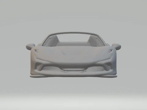 Ferrari F8 Spider 3D Print Model