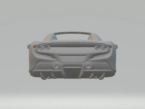Ferrari F8 Spider 3D Print Model