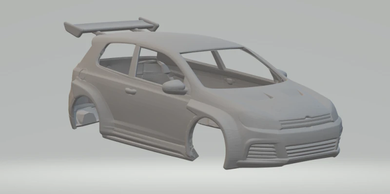 Volkswagen golf custom 3D Print Model .c4d .max .obj .3ds .fbx .stl .blend 