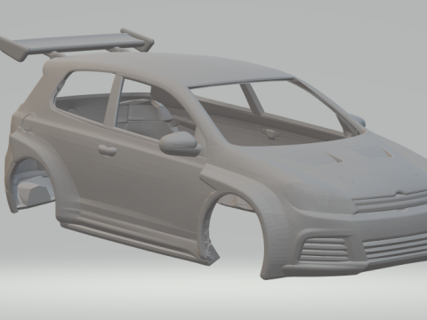 Volkswagen golf custom 3D Print Model