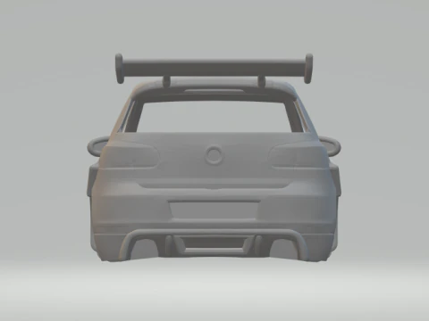 Volkswagen golf custom 3D Print Model