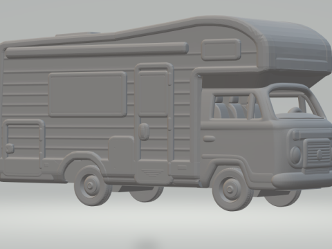 Vw bus camper 3D Print Model