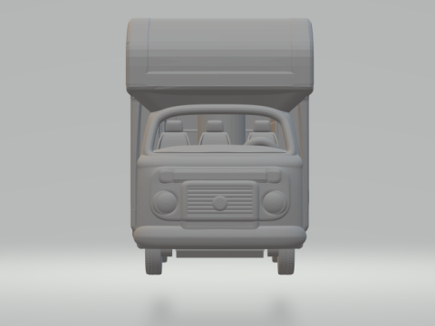 Vw bus camper Model do druku 3D