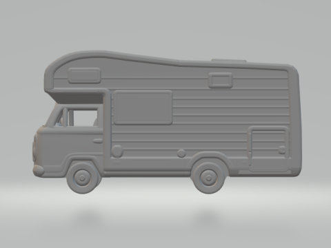 Vw bus camper Model do druku 3D