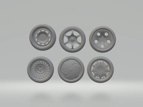 Pack wheels 3D Print Model