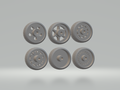 Pack wheels 3Dプリントモデル