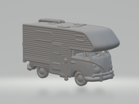 Volkswagen t1 camper Modèles 3D en vedette