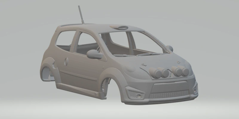 Renault twingo rally car 3D Print Model .c4d .max .obj .3ds .fbx .stl .blend 