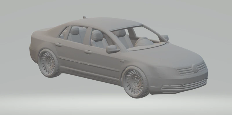 Volkswagen phaeton 3D Print Model .c4d .max .obj .3ds .fbx .stl .blend 