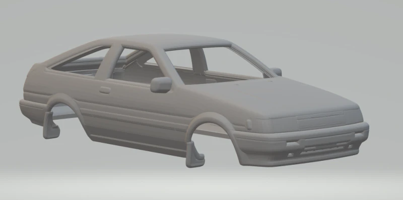 Toyota levin 3D Print Model .c4d .max .obj .3ds .fbx .stl .blend 