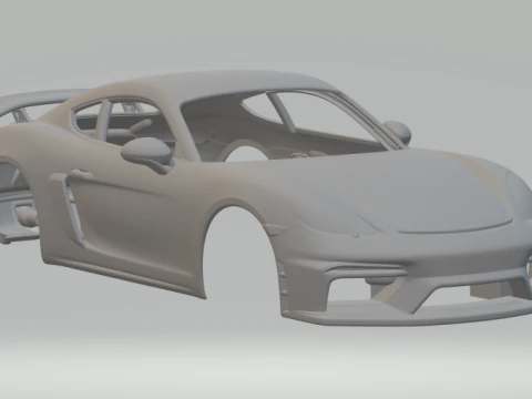 पोर्श 718 केमैन जीटी4 3D प्रिंट मॉडल