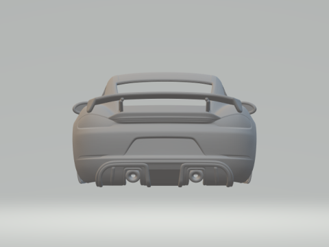 Porsche 718 cayman gt4 3D 打印模型