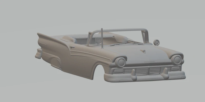 Fairlane 500 Skyliner 3D Print Model .c4d .max .obj .3ds .fbx .stl .blend 