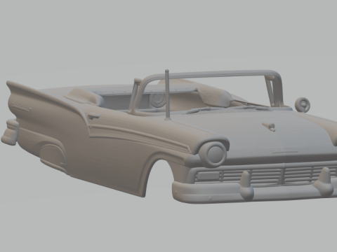Fairlane 500 Skyliner 3Dプリントモデル