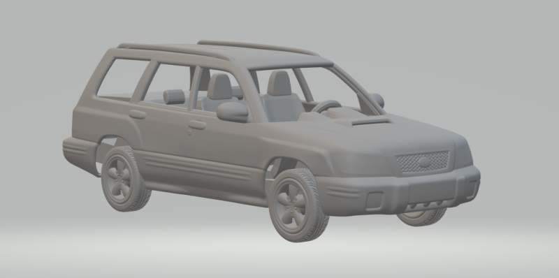 Subaru forester 3D Принт Модель .c4d .max .obj .3ds .fbx .stl .blend